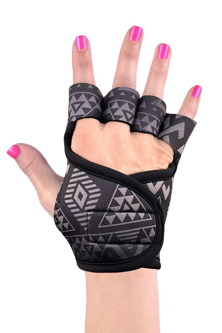 Women's Gel Padded Lagree Pilates Studio Workout Gloves