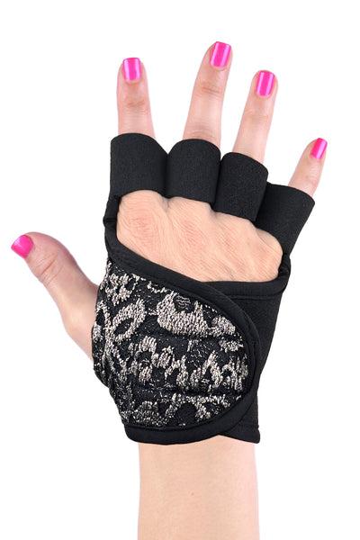 jovati Yoga Gloves with Grips for Women Womens Gym Body Building