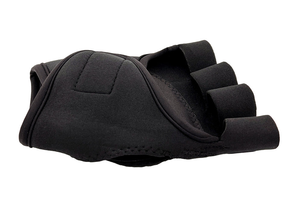 Black Leather Spandex Gel Pad Fingerless Anti-Vibration Gloves - Jawadis  USA - Sports and Protective Gear