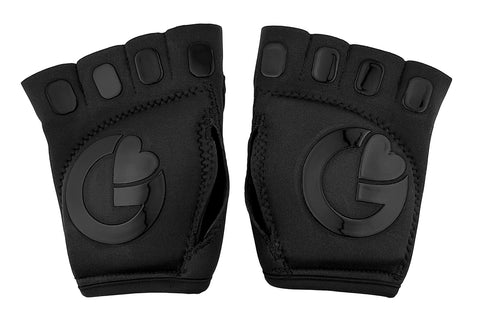 Women's Black Gel Padded Workout Studio Gloves