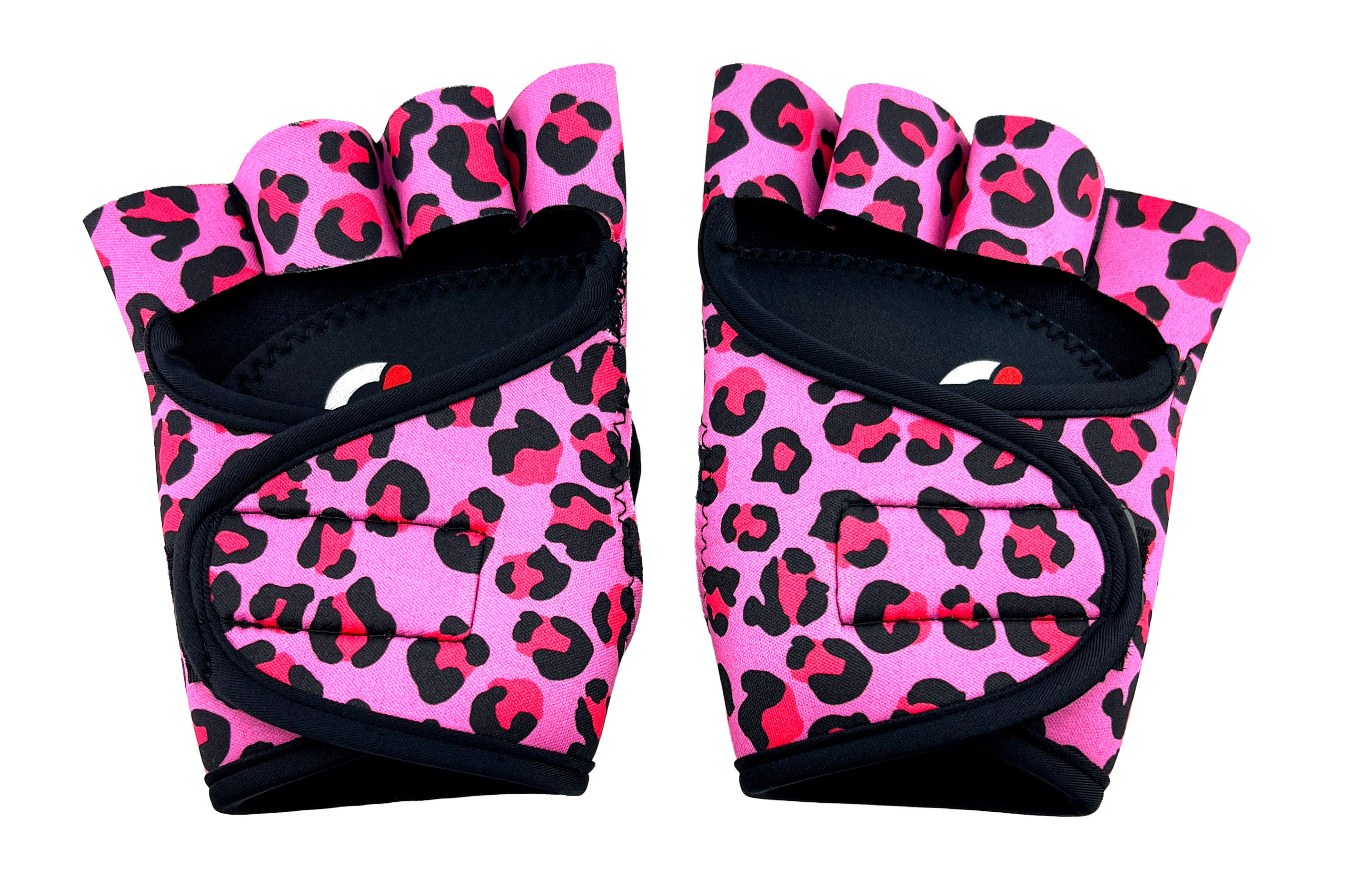 Women's Malibu Leopard Pink Workout Weightlifting Gloves Non-Slip