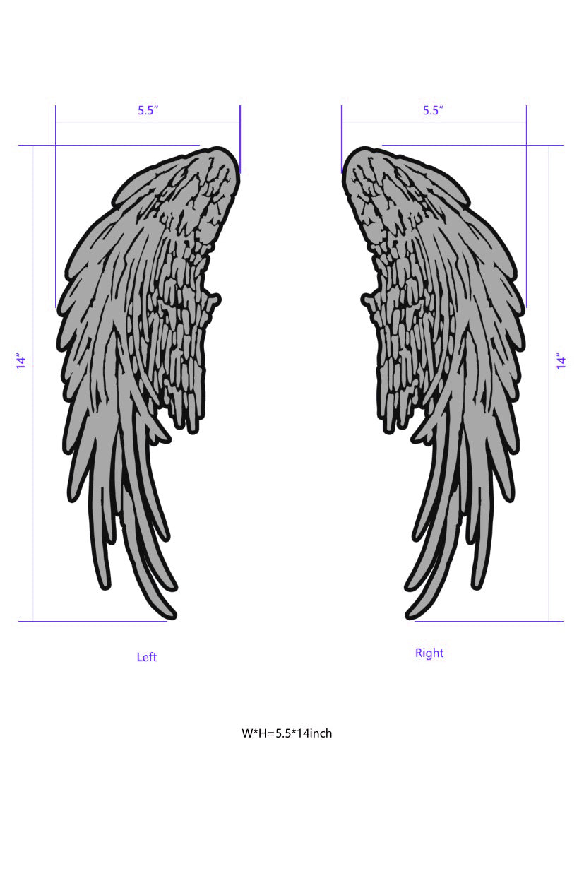 Angel Wings Patch | Embroidered Wings Patch | G-Loves