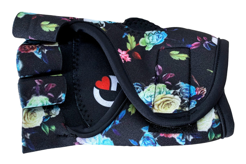 Fingerless Exercise Gloves | Floral Workout Gloves | G-Loves