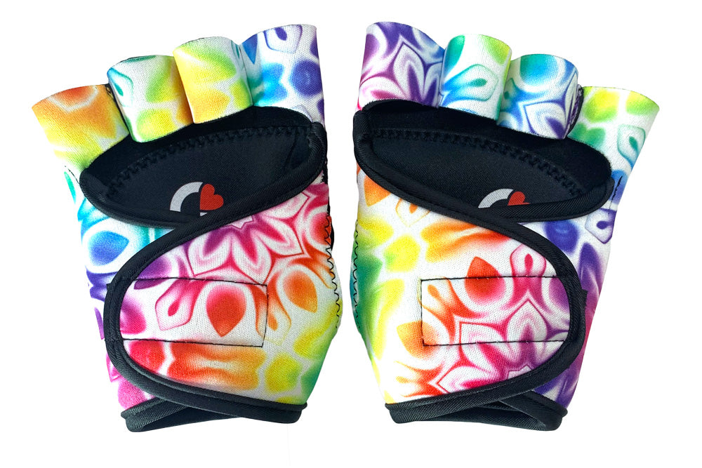 Multicolor Gym Gloves