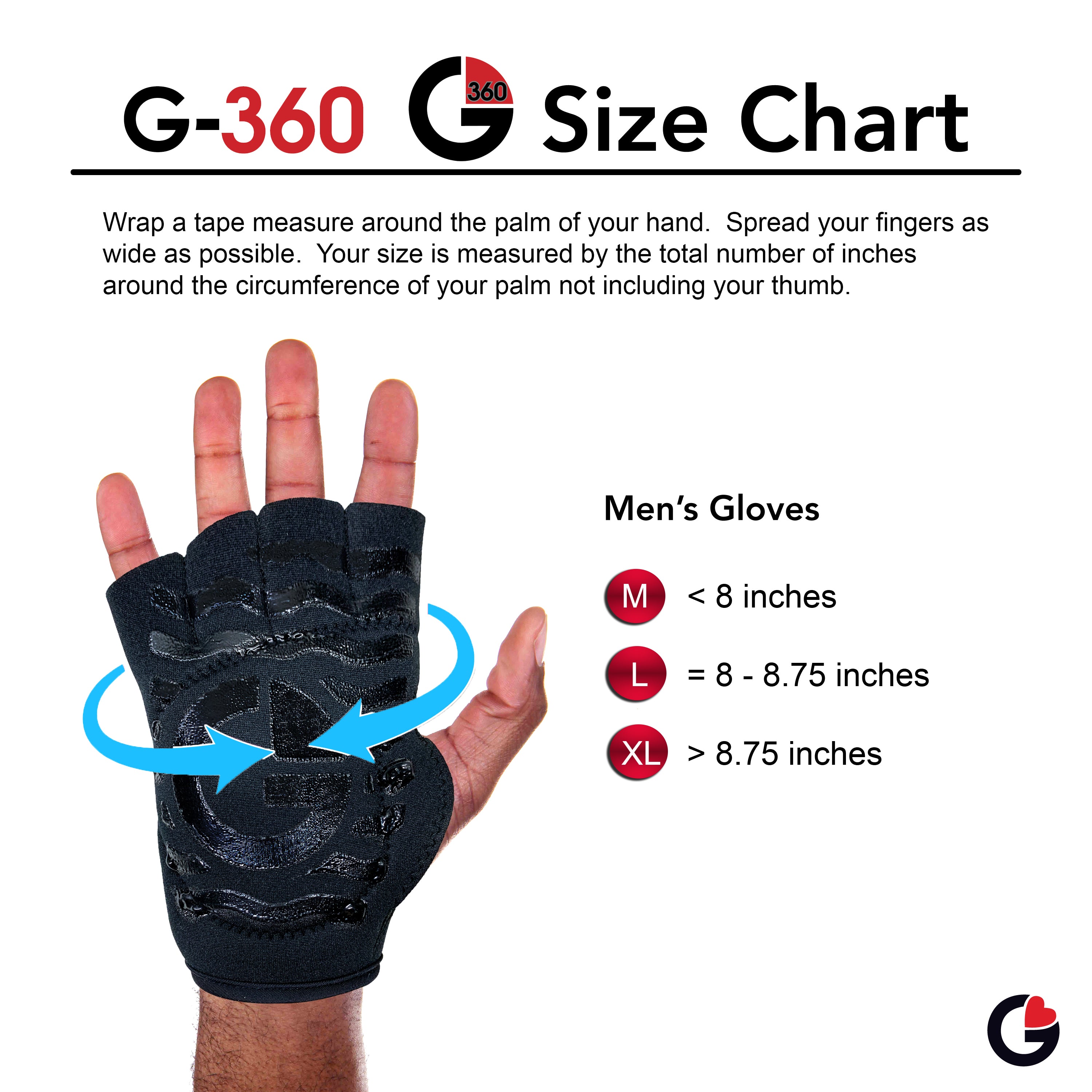 Men's Black Gelometrics Gloves
