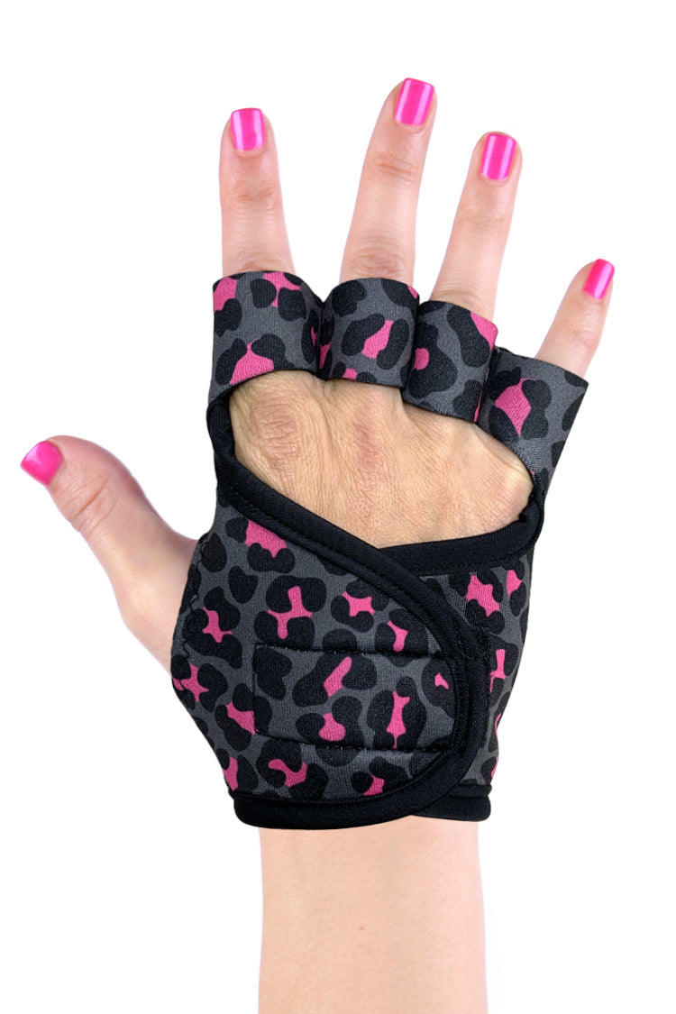 Rock Star Leopard Gloves